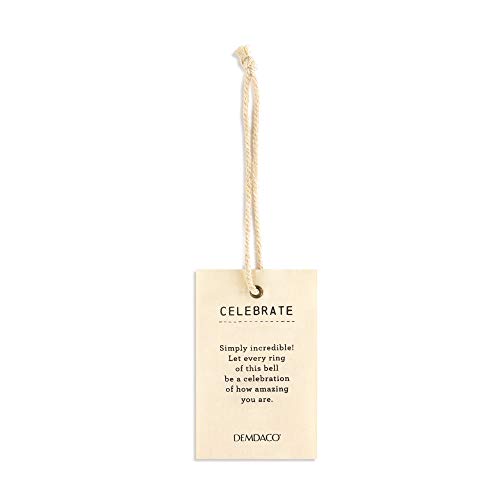 Celebrate Stoneware Handcrafted Bell with Twine and Gift Box
