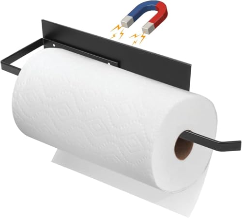 Magnetic Paper Towel Holder for Refrigerator & RV, Wall Mount Storage Rack