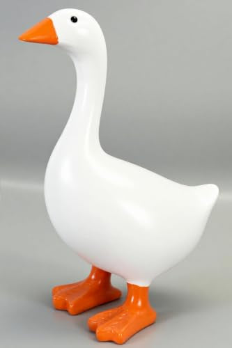 7-Inch Magnetic Goose Key Holder Statue for Desk and Home Decor