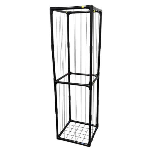 Large Stuffed Animal Storage Organizer with Elastic Cords, Black
