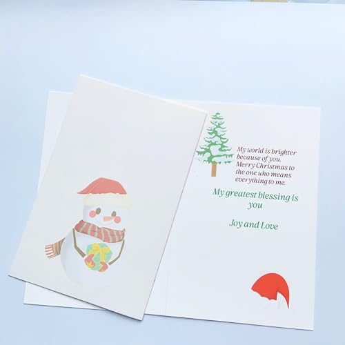 Romantic Christmas Card for Wife and Husband - Cheers to Us KT-019 with Envelope