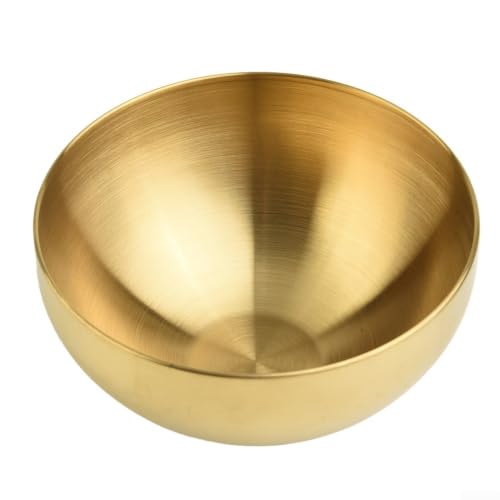 15cm Double Walled Stainless Steel Mixing Bowl - Heat Resistant Salad Bowl