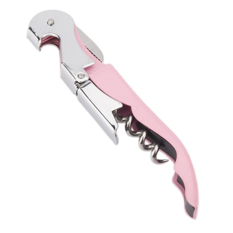 Newgam Pink Waiter Corkscrew Wine Opener with Foil Cutter - Professional Bar Tool
