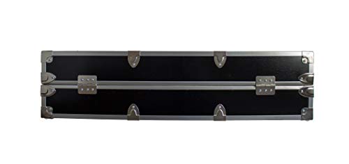 C&N Footlockers Under Bed Lockable Trunk with Cable Lock - Slim Dorm Storage 32x18x8.25 Inches