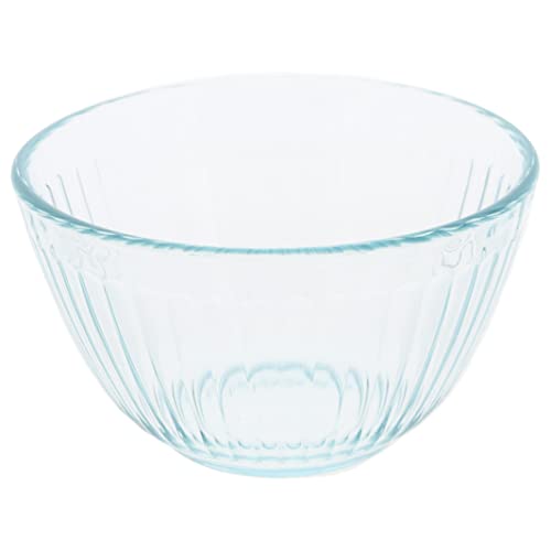 Pyrex 7401 3-Cup Sculpted Glass Mixing Bowls (2-Pack) - Made in USA