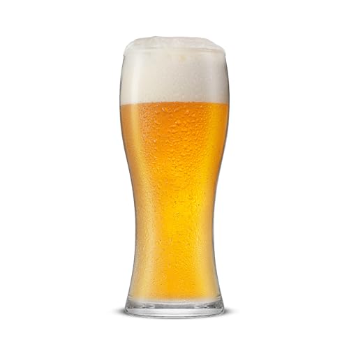 15.5oz Beer Glasses Set of 4, Craft Pilsner IPA Pint Glasses for Home Bar