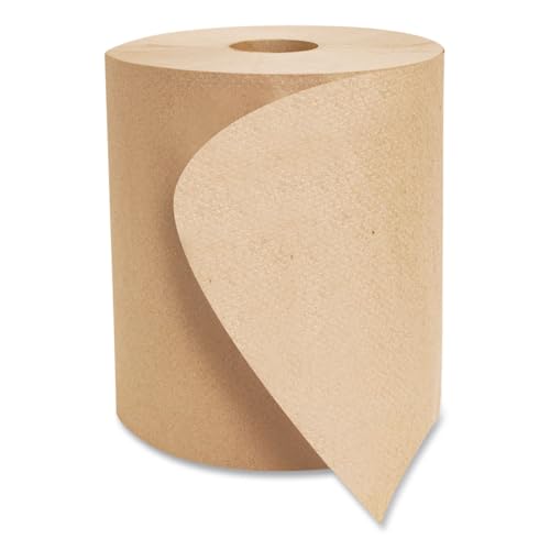 Recycled Hardwound Paper Towel Rolls, 8" x 800 ft, Natural (Case of 6)