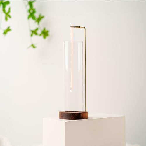 Upside Down Incense Holder with Glass Ash Catcher and 30 Incense Sticks