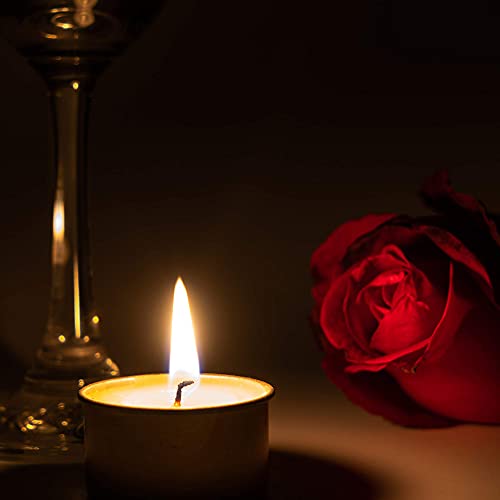 HomeLights 200 Pack Tealight Candles - Unscented, 8 Hour Burn Time, Smokeless Votive for Weddings, Christmas & Home Decor