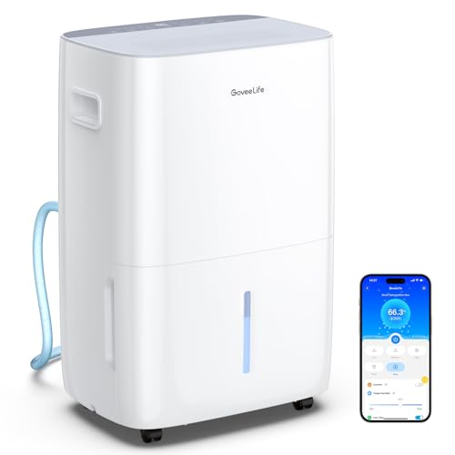 Smart Dehumidifier for Home 4500 Sq Ft 50 Pints with WiFi and Drain Hose
