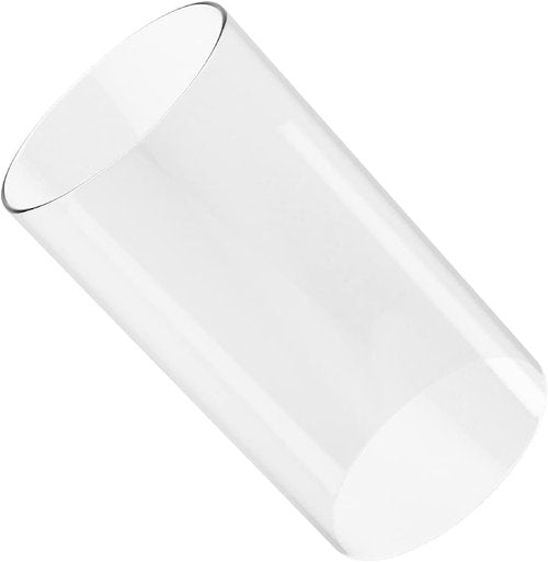 Borosilicate Glass Candle Holder - Elegant Clear Glass Chimney | 3" Diameter, 8" Height