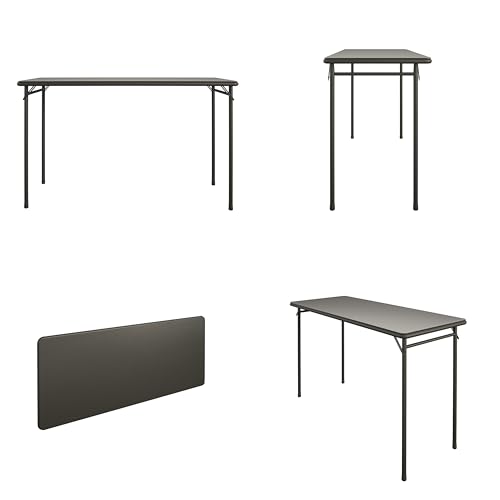 20 x 48 Inch Folding Table with Vinyl Top, Heavy Duty Steel Frame