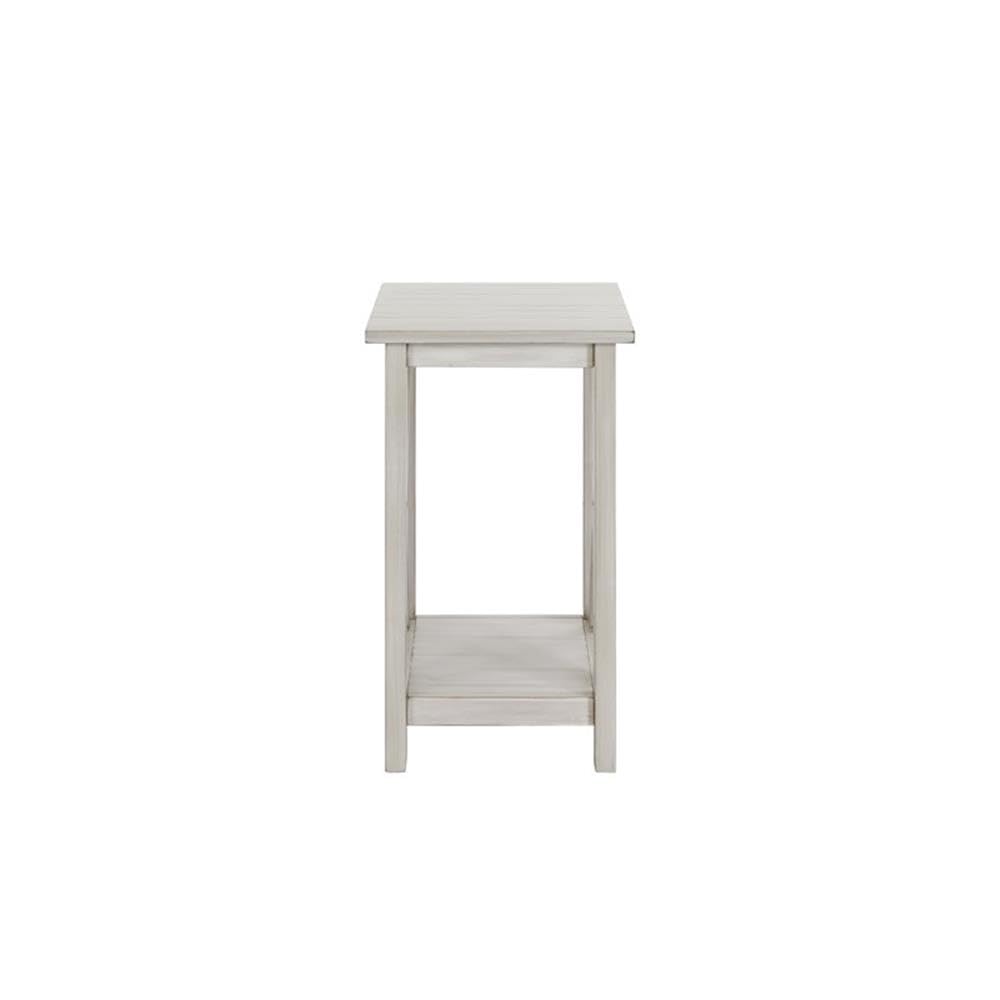 Boraam Jamestown Side Table, Antique White
