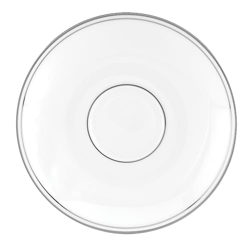 Lenox Federal Platinum Tea Saucer - 6 Inch White Bone China Dishwasher Safe