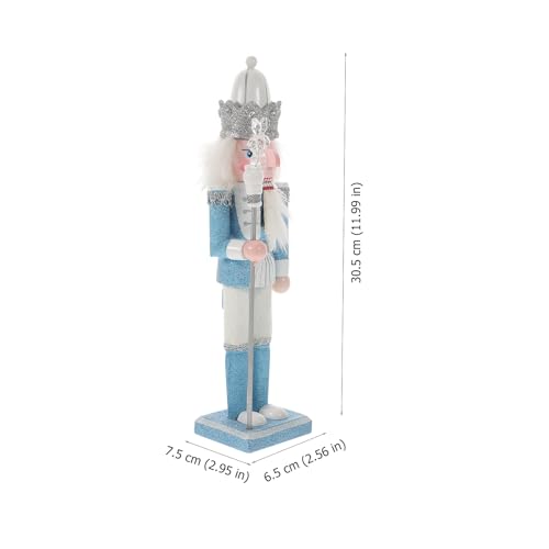 VANZACK 17-Inch Wooden Nutcracker Soldier Decor - Traditional Christmas Nutcracker Figure
