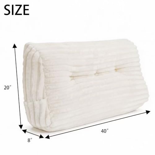 Thickened Headboard Pillow with Removable Cover - Twin XL