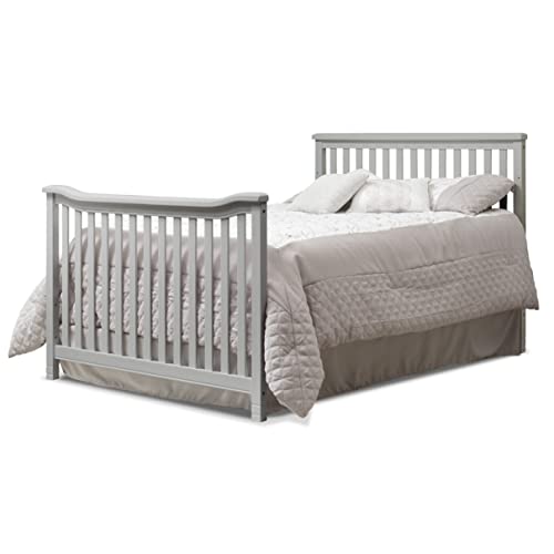 Sorelle Palisades 3-Piece Nursery Set with Convertible Crib & Dresser - Grey