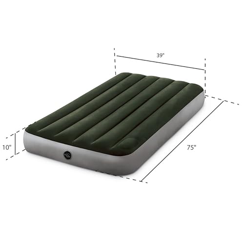 Twin Air Mattress with Built-In Foot Pump - 10-Inch Inflatable Bed