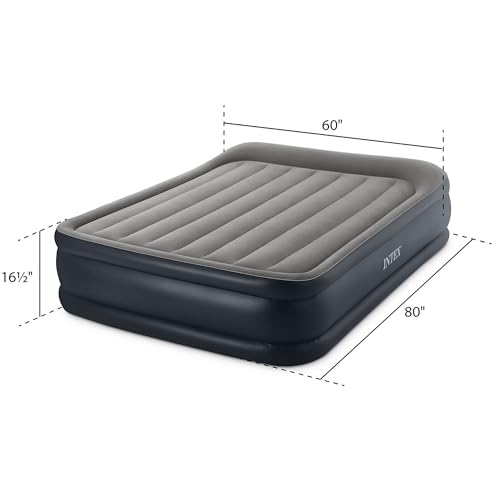 Twin Air Mattress with Built-In Electric Pump & Pillow - 16.5" Raised