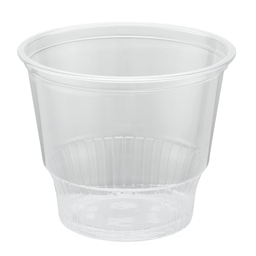 Restaurantware-RW Base 12 Ounce Round Ice Cream Cups, 500 Disposable Parfait Cups - Lids Sold Separately, Premium, Clear Plastic Dessert Cup, Serve Frozen Yogurt, Mousse, Pudding, Great For Parties