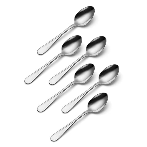 Flight 18/0 Stainless Steel Teaspoons - Set of 6, Dishwasher Safe
