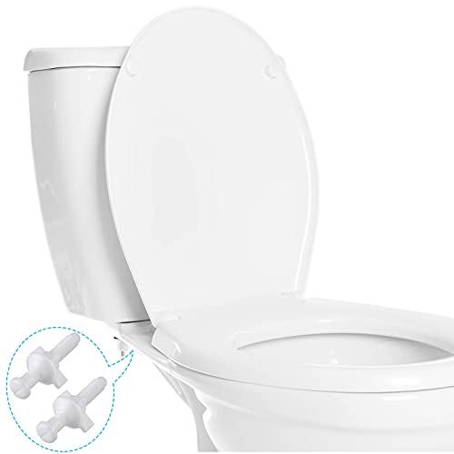Toilet Seat Replacement Bolt and Nut Kit - 2 Pack Durable Plastic Hardware