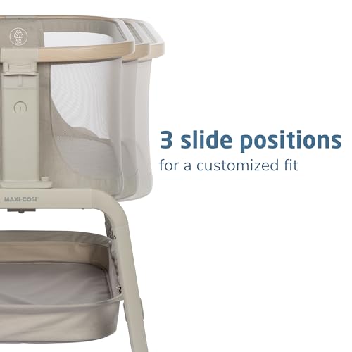 Bedside Sleeper Portable Baby Bassinet with Adjustable Height - Classic Oat