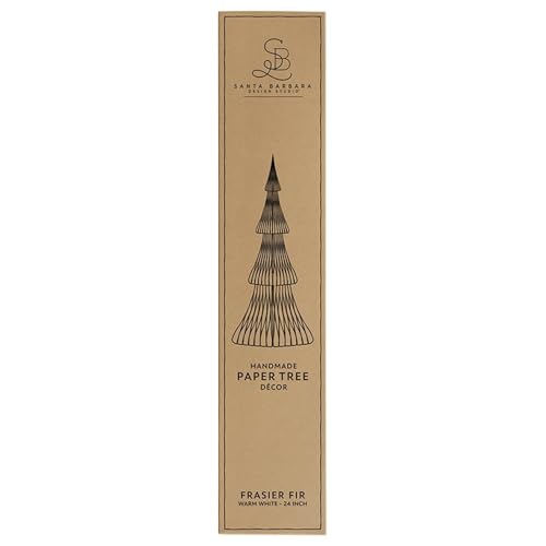 Santa Barbara Design Studio Frasier Warm White Honeycomb 24" Christmas Tree - 3D Foldable Centerpiece