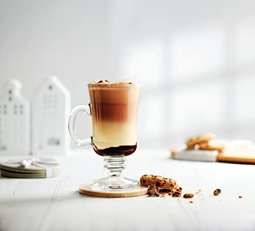 Libbey 8oz Irish Coffee Mug Set of 12 Clear Glass Drinkware