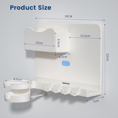 Adhesive Bedside Floating Shelf - Stick-On Wall Storage Organizer