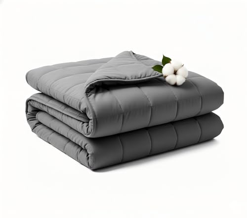 15lb Weighted Blanket 60"x80" Queen Size, Cooling All-Season Adult Blanket