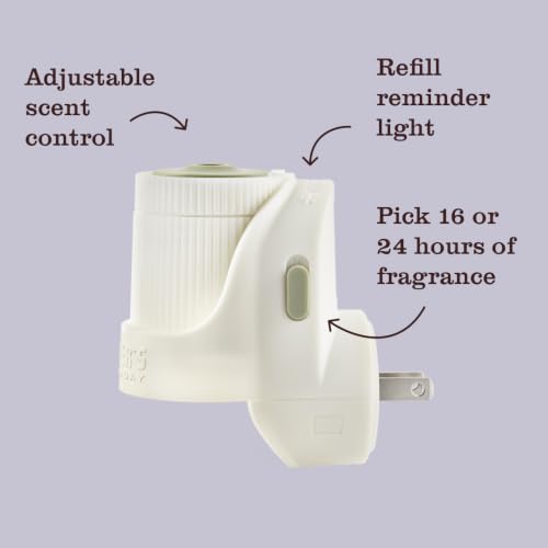 Rain Water Scented Oil Plug-In Air Freshener Kit with Warmer & Glass Refill