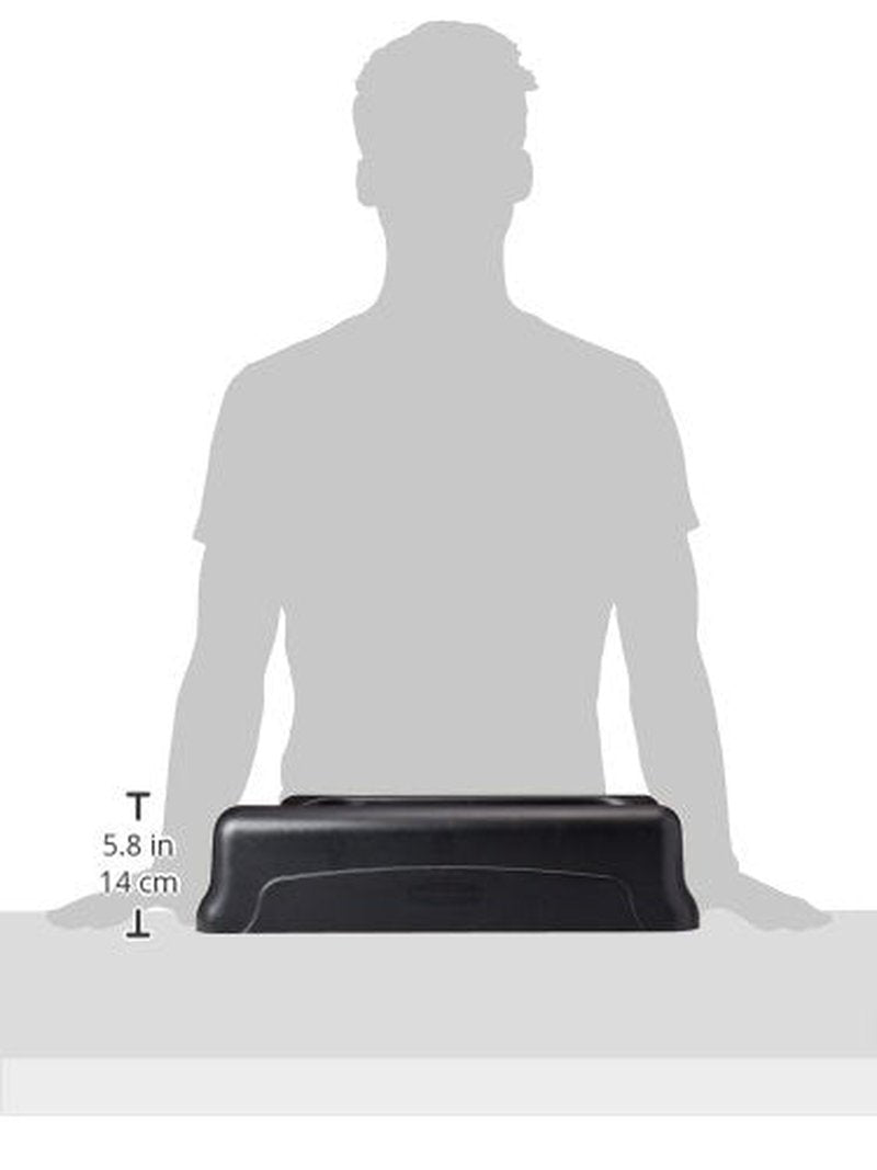 Rubbermaid Commercial Products Slim Jim Trash Can Swing Lid, Black, Plastic, Compatible with 16/23 Gallon Slim Jim Containers/Garbage Can, For Kitchens/Classrooms/Offices/Back of House