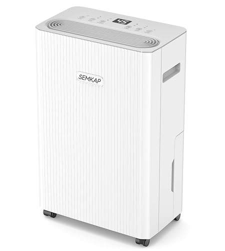 32 Pint Dehumidifier for Basement and Large Rooms with Drain Hose