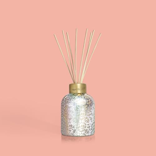 Volcano Reed Diffuser Set - 5.7 oz Iridescent Mercury Glass Home Fragrance