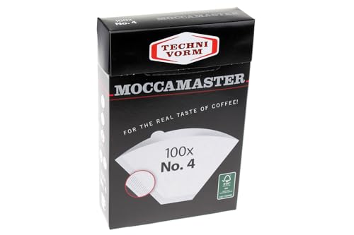 #4 Cone Paper Coffee Filters - Bleach-Free Oxygen Whitened (100 Count)