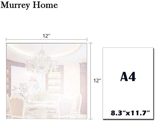 12x12 Inch Frameless Wall Mirror Tiles - 4 Pack Adhesive Glass Mirror Set