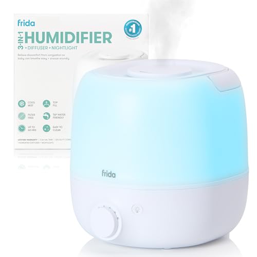3-in-1 Cool Mist Humidifier, Essential Oil Diffuser and Nightlight