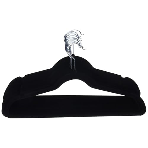 Amazon Basics Slim Velvet Non-Slip Suit Hangers, 30-Pack