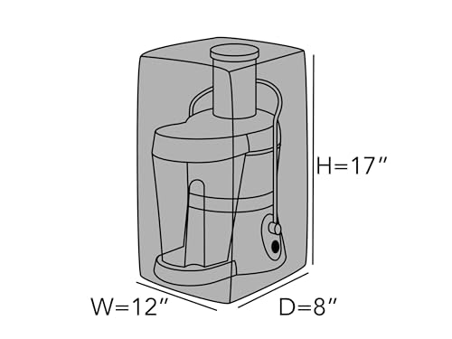 Quilted Juicer Dust Cover - Stain-Resistant Appliance Protector 12x8x17