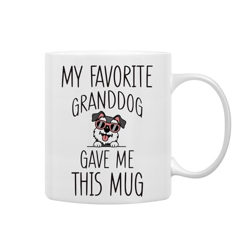 QASHWEY Miniature Schnauzer Dog Grandma Gifts Mug, Funny Pet Lover Coffee Cup