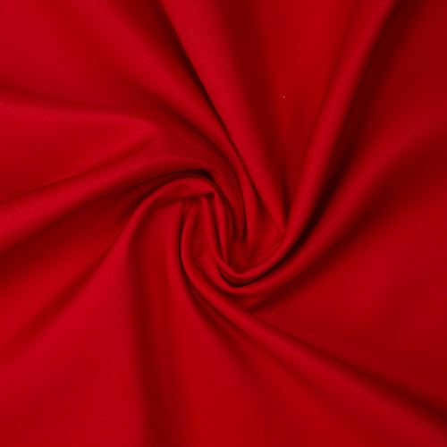 Gee Di Moda Red Rectangle Tablecloth 90 x 132 Inch for 6 ft Tables, Heavy Duty Washable Fabric for Holiday & Events