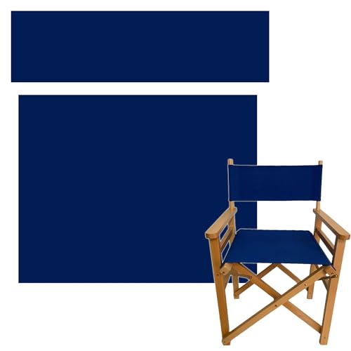 Director Chair Replacement Canvas Set - Blue Seat and Backrest Cover