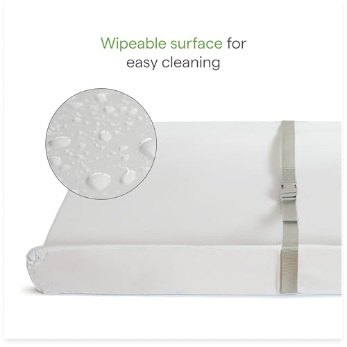 Waterproof Baby Changing Pad with Secure Grip Base and Safety Straps