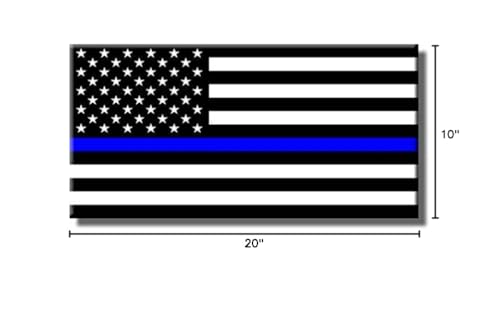 ArtWorks Decor Blue Lives Matter, Thin Blue Line Picture on Stretched Canvas, Wall Art Décor, Ready to Hang