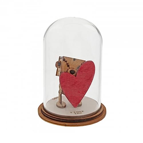Enesco Kloche I Love You Glass Ornament with Wooden Base