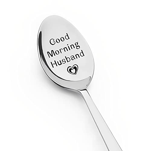 Personalized Husband Gifts I Love You Spoon - Romantic Kitchen Utensil for Men, Anniversary, Valentine's Day, Birthday Present