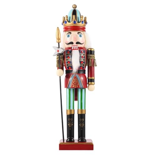 SurpriseSeptember Pikeman Wooden Nutcracker Ornament - 12 Inch Christmas Decor