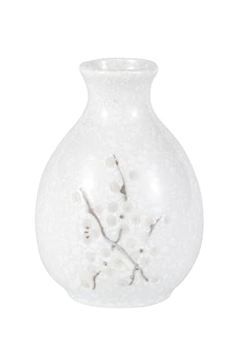 Urban Tokyo White Japanese Plum Blossom Sake Set 9.5oz Bottle & 4 Cups