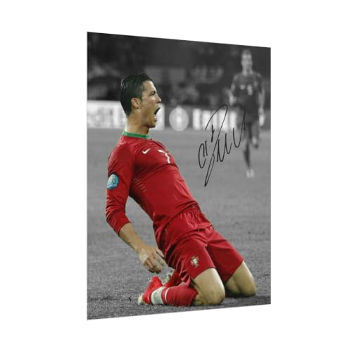 Cristiano Ronaldo Signed Photo Wall Art - Autographed Memorabilia for Fans